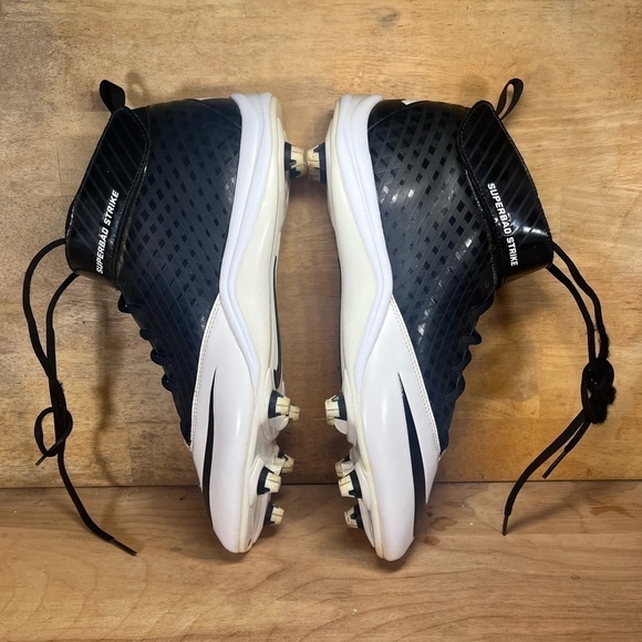 Nike SuperBad Strike Mens Size 13 Football Cleats Shoes  Black White 510951-001 - Picture 10 of 11